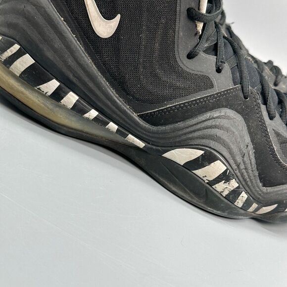 Nike Air  Max Penny 5 Mens 9 Athletic Sneaker Shoes Black Thrashed Basketball - Picture 2 of 11